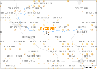 map of Ryžovna