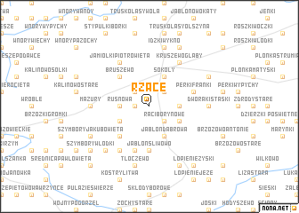 map of Rzące
