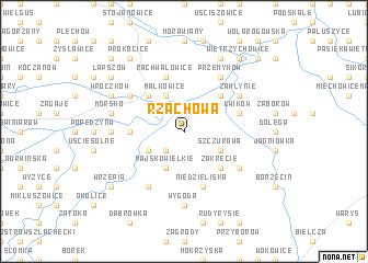 map of Rząchowa