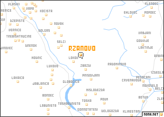 map of Ržanovo