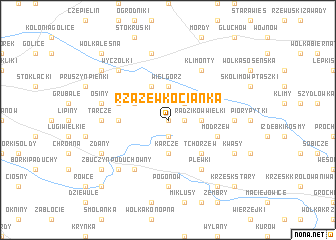 map of Rzążew Kocianka
