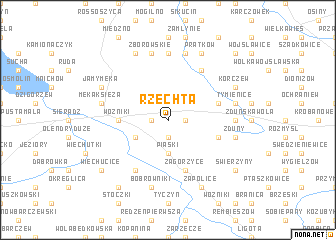 map of Rzechta