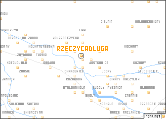 map of Rzeczyca Długa