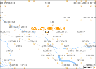 map of Rzeczyca Okrągła