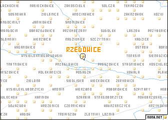 map of Rzędowice