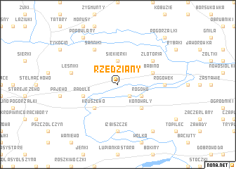 map of Rzędziany