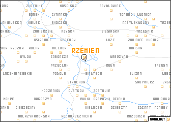 map of Rzemień