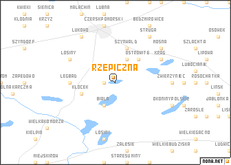 map of Rzepiczna