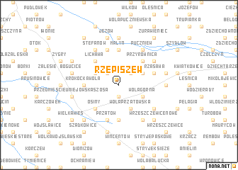 map of Rzepiszew