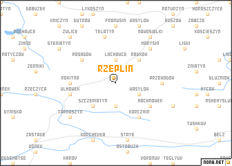 map of Rzeplin