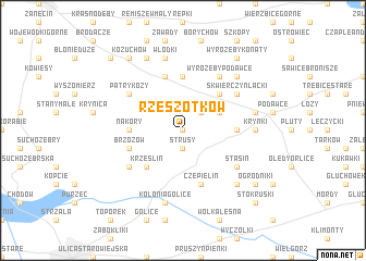 map of Rzeszotków