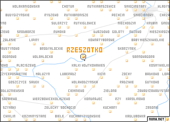 map of Rzeszotko