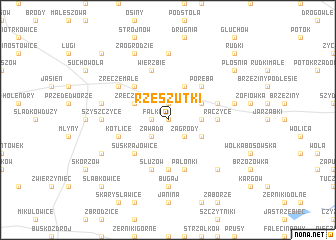 map of Rzeszutki