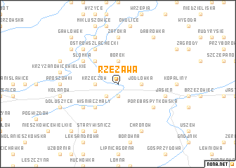 map of Rzezawa