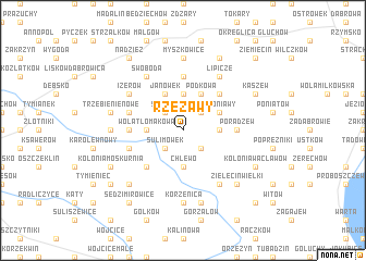 map of Rzężawy