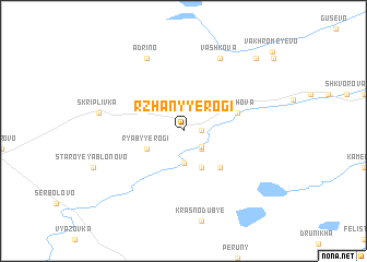 map of Rzhanyye Rogi