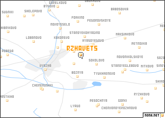 map of Rzhavets