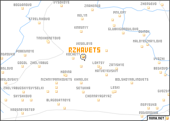 map of Rzhavets