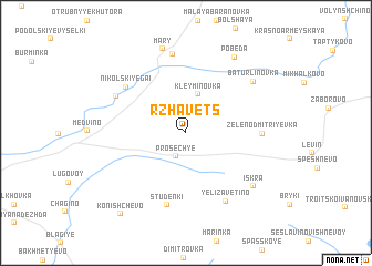 map of Rzhavets