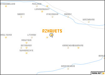 map of Rzhavets