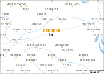 map of Rzhavka