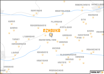 map of Rzhavka