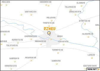 map of Rzhev