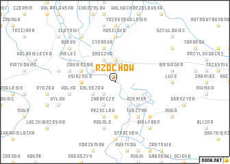 map of Rzochów