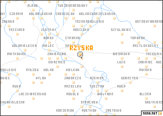 map of Rżyska