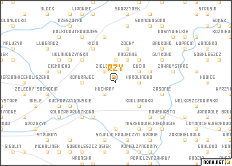 map of Rzy