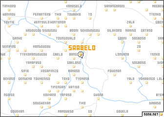 map of Saabélo