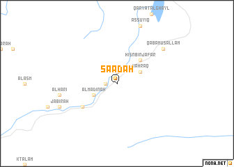 map of Sa‘ādah