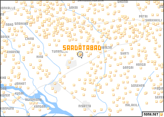 map of Saādatābād