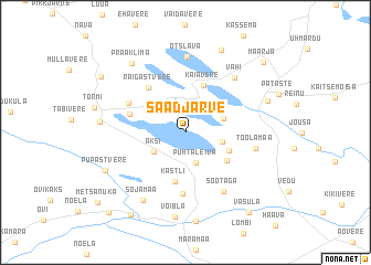 map of Saadjärve