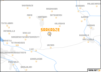 map of Saakadze