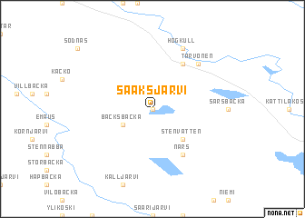 map of Sääksjärvi