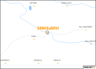 map of Sääksjärvi