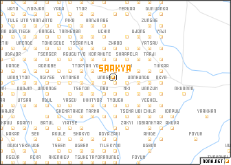 map of Saakya