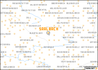 map of Saalbach