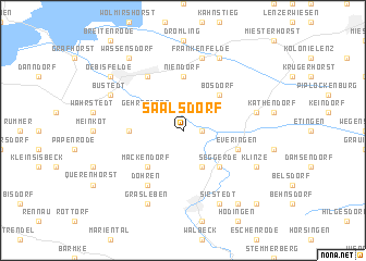 map of Saalsdorf