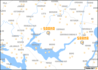 map of Saama