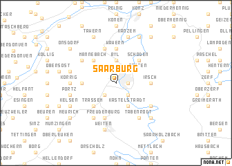 map of Saarburg