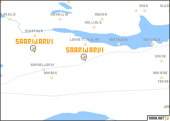 map of Saarijärvi