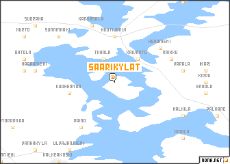 map of Saarikylät