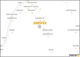 map of Saas-Fee