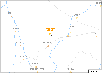 map of Saati