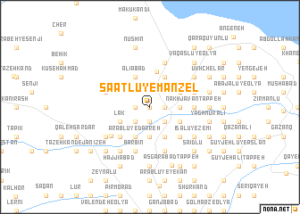 map of Sā‘atlū-ye Manzel