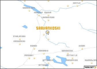 map of Saavankoski