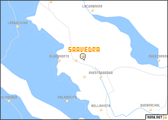 map of Saavedra