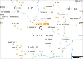 map of Saavedra